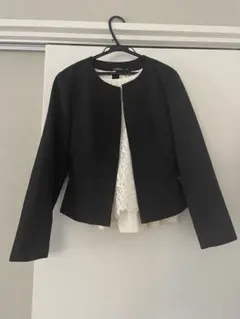 期間限定値下げセレモニー　ノーカラージャケット 黒