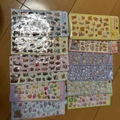 ぷっくり3Dディズニーキャラクターシールセットまとめ売り12枚