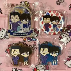 名探偵コナン　デュオコレ　コナン&小五郎　まとめ売り　缶バッジ　キーホルダー