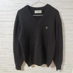 【S】マンシングウェア カシミヤ混 ウール ニット セーター
