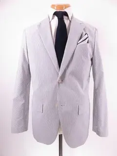 【値下げ】ユニクロ　春夏　テーラードジャケット　スリムフィット　ストライプ　Ｍ