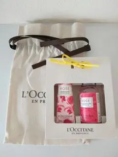 【新品】L'Occitane ロクシタン ローズギフトセット 布袋、サンプル2付