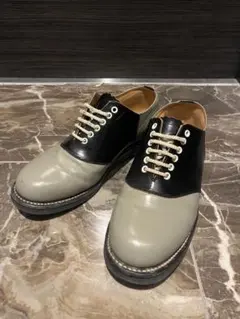【極美品】REGAL サドルシューズ 2452 グレー 24cm プレーントゥ 極美品✨REGAL サドルシューズ 2452 グレー 24.5cm プレーントゥ