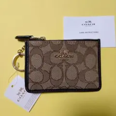 COACH ロゴ入りカードケース・コインケース