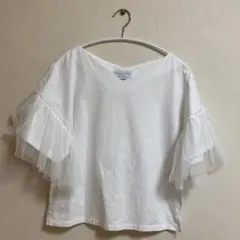 チャオパニックティピーVネックチュール袖カットソー