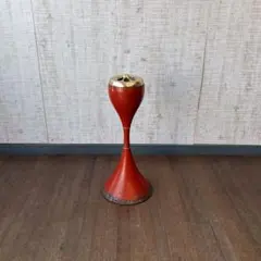 【アンティーク】昭和レトロ スタンド灰皿 スモーキングスタンド ポストモダン 赤