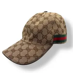 GUCCI GGキャンバス ベースボールキャップ XL 200035 帽子