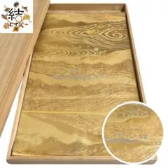 MO-3180 袋帯 フォーマル 木目 四角散らし模様 金色 金銀糸