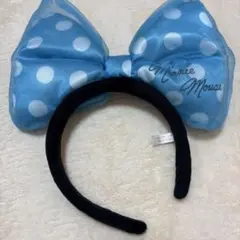 ディズニー カチューシャ ミニー 水玉 デカリボン