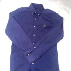 【美品】POLO RALPH LAUREN 長袖シャツ ネイビー XS