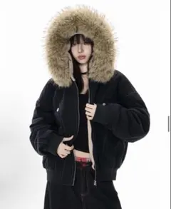 新品短丈ファー fur foodie jacket opium y2k elev