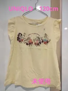 【未使用】UNIQLO Tシャツ 120cm ディズニー プリンセス