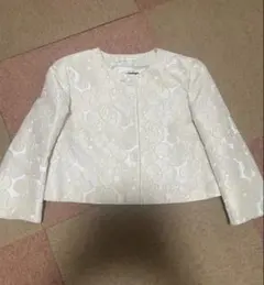 MaxMara フラワー模様 ノーカラージャケット