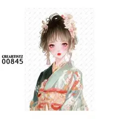 00845 コラージュ素材 12枚 ペーパー/ステッカー CREARTISTZ