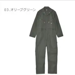 美品　Dickies オーバーオール オリーブグリーン