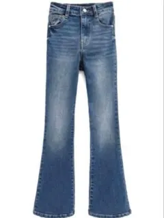 GRL ハイウエストフレアデニムパンツ[cu498]