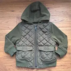 美品OLDNAVY オールドネイビー ミリタリー パーカー キルティング90cm