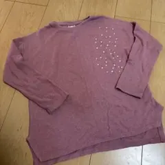 ZARA GIRLS パール付き長袖セーター ピンク 134cm