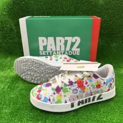 【新品】ゴルフシューズ スパイクレス PAR72 25.5㎝ ペイント柄