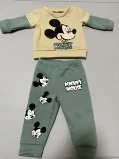 ミッキーマウス スウェット 上下セット 6-9M