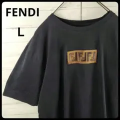 【超人気】フェンディ センター刺繍ロゴ Tシャツ L ズッカ コットン100%のサムネイル