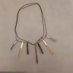 ストレートバー ネックレス 大人系