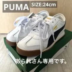 2024年 PUMA Roma 68 Revival ホワイト/ネイビー24cm