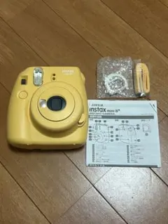 値下げ　完動品　チェキ instax mini8+ イエロー本体+フィルム
