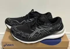 アシックス・GEL-KAYANO 29・27.5cm・黒×白・ワイド☆ブラック