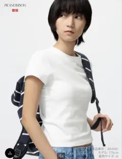 ユニクロ　JW ANDERSON ホワイト Tシャツ Mサイズ