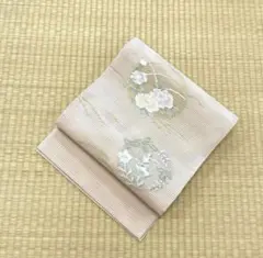 m578 絽綴れ 花 流水 名古屋帯 夏帯 正絹 | Mercari