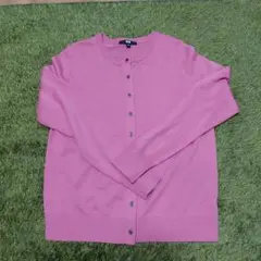ユニクロ　カーディガン　ピンク