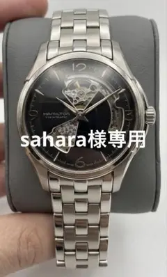 ハミルトン ジャズマスター OPEN HEART AUTO自動巻き時計 黒 - メルカリ