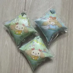 肉桂狗 抱枕造型鑰匙圈 三入組