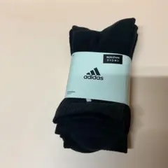 adidas ブラック ソックス Mサイズ 3足セット