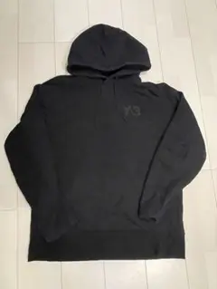 お値下げ不可　Y-3 ブラック フード付きパーカー　S