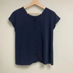 RHYME CITY TAILORED ネイビー 半袖シャツ S