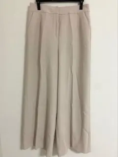Leilian レリアン 綺麗めワイドパンツ ベージュ 11 ar1285