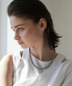 CENE セネ ボリューム チェーン ネックレス シルバー