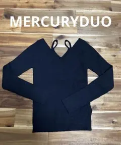 送料込み‼️美品✨レディース MERCURYDUOニット ブラック フリーサイズ