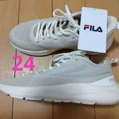 新品★FILA レディース スニーカー　ライトベージュ24cmのサムネイル