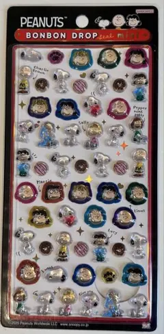 【正規品】ボンボンドロップシールミニ　スヌーピー