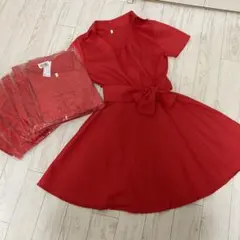 7着セット★レッド・ワンピース★新品★ダンス衣装・イベント衣装