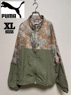 ★レオパード★ PUMA プーマ ナイロンジャケット 豹柄 ウインドブレーカー
