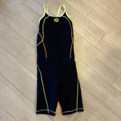 arena 競泳練習用水着 黒/黄色