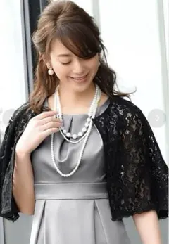 RUIRUE BOUTIQUE フラワーレースケープボレロのサムネイル