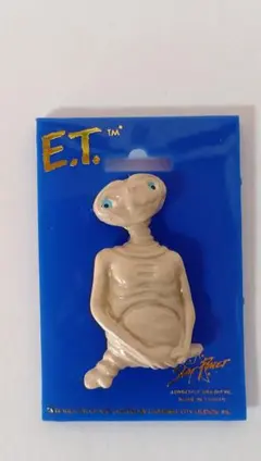 【未使用品】E.T. ２Ｄピンバッジ レトロな映画グッズ