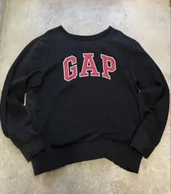 00s OLD GAP 小松菜奈着用 スウェット ネイビー ロゴ 鬼フェード