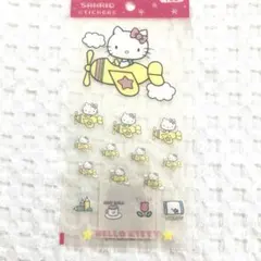 新品　2000年ハローキティステッカーセット 飛行機デザイン