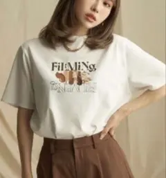 Darich FilMiNg ロゴ 半袖Tシャツ ホワイトのサムネイル